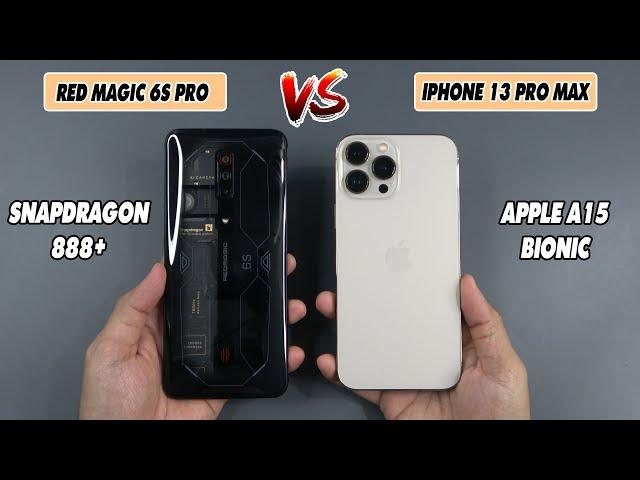 Red Magic 6s Pro Ghost vs iPhone 13 Pro max | SpeedTest and Camera comparison