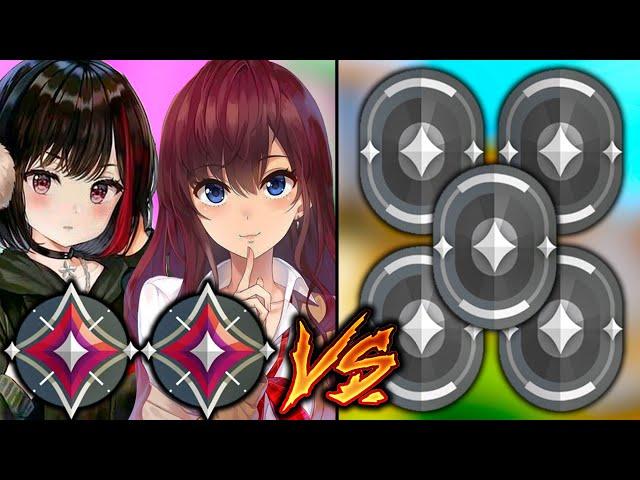 2 Cracked E-Girls VS 5 Iron Players! - Who Wins?