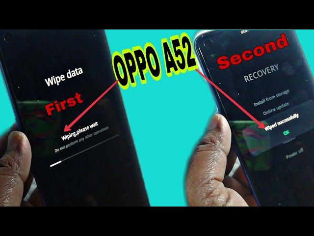 Hard Reset Oppo A52 Cph2061 Remove Screen Lock Pattern/Pin/Password Without Box/ Without Computer022