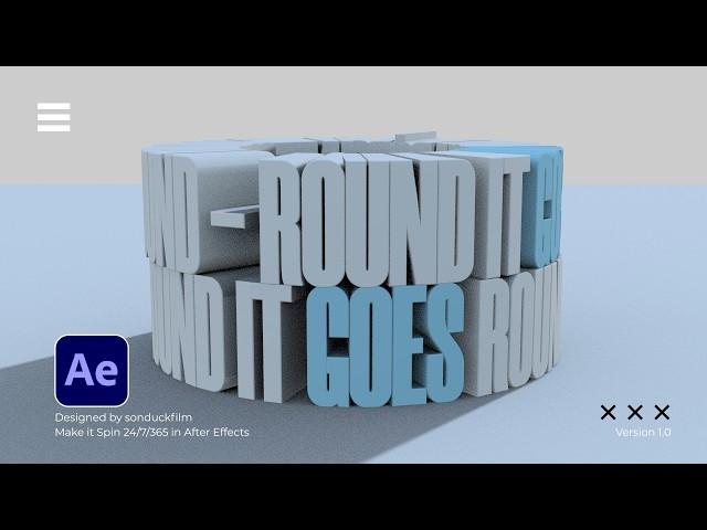 Make Hyper Visual 3D Typography in After Effects