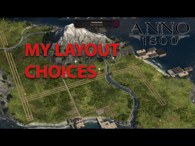 Anno 1800 My island layout choices