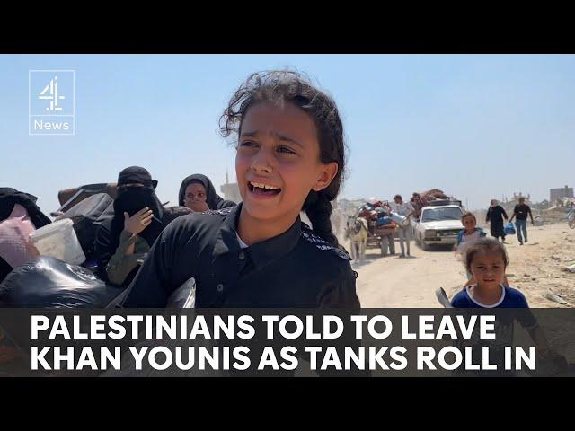 Israel-Gaza: 400,000 residents ordered to leave Khan Younis