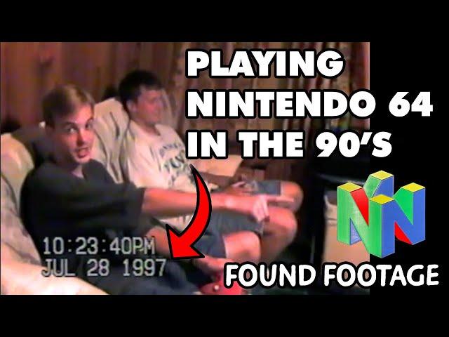 Playing Nintendo 64 in the 90s - Original VHS Video