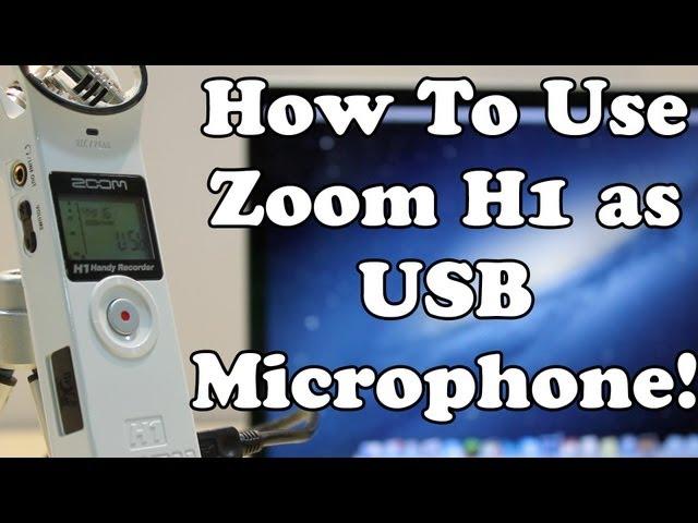 How To Use Zoom H1 as a USB Microphone