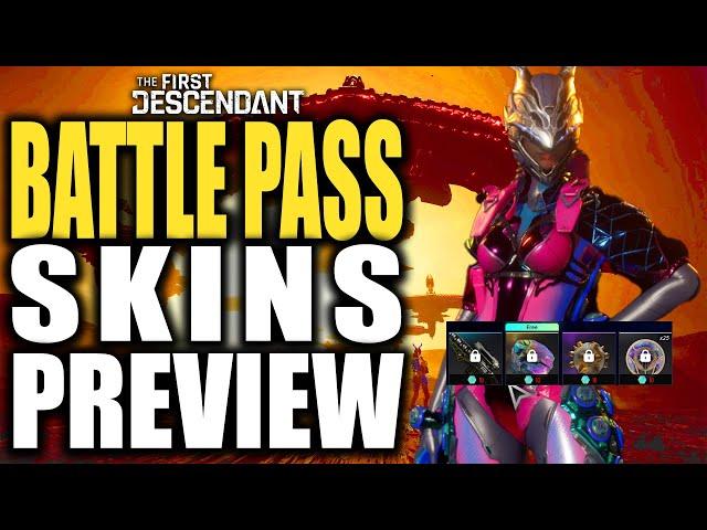 The First Descendant Battle Pass PREVIEW and Battle Supply Shop Items, Skins, Weapons