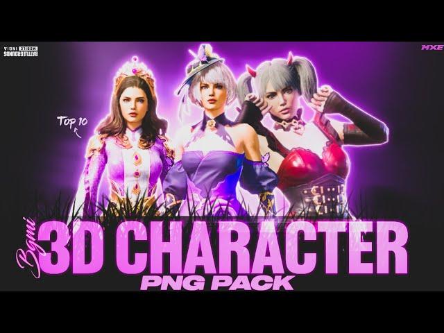 Bgmi 3d Characters Png Pack HD For Thumbnail | Pubg 3d Character Png Pack | Free Download | Bgmi 3d