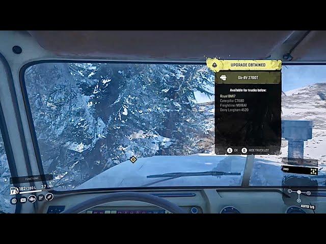 SnowRunner how to find Engine Upgrade / Mountain River, Alaska location map