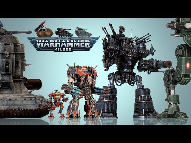 Imperium of Man Size Comparison - Warhammer 40K