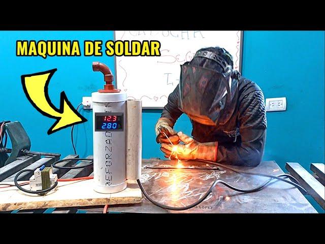 maquina de SOLDAR CASERA con pocos materiales