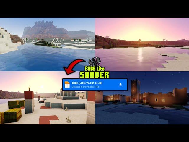 Minecraft BSBE Lite Shaders Mcpe 1.20/1.21+ Shader For Mcpe BSBE Lite Shader | Game Load