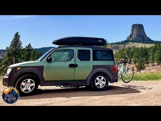 Honda Element Full Time Living | Bench & Bed Mode- Cabinet, Kitchen, Desk and Full Solar Set-up