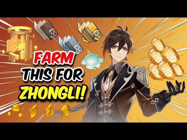 GEO DADDY IN LESS THAN ONE WEEK! Zhongli Materials/Farming Guide + Schedule | Genshin Impact 1.5