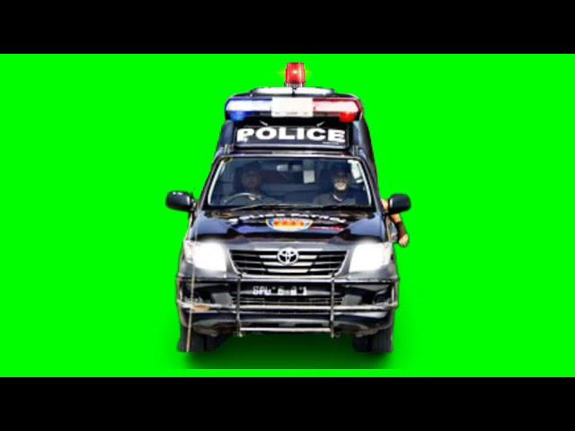 Green Screen Pak police model van siren video tutorial in KineMaster