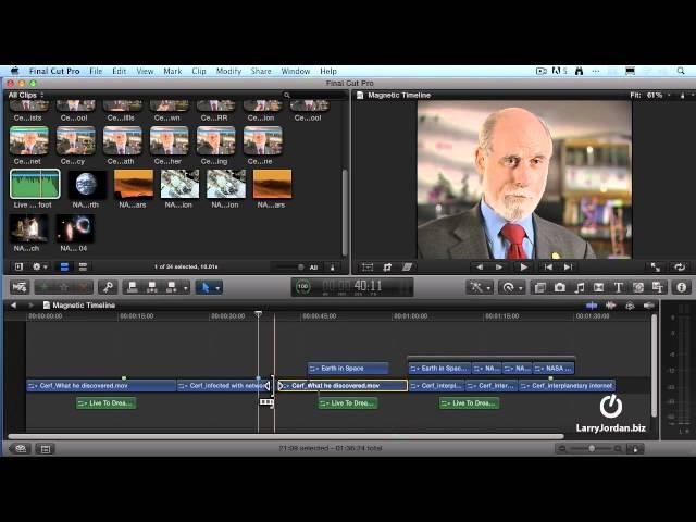 The Magnetic Timeline in Final Cut Pro X