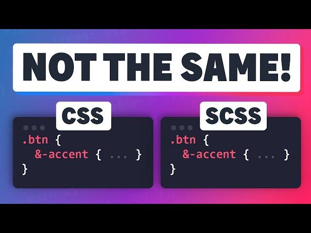 The differences between CSS and Sass Nesting