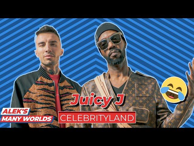 I taught Juicy J how to VAPE in an airplane!!! - #Celebrityland #AleksManyWorlds (2021)