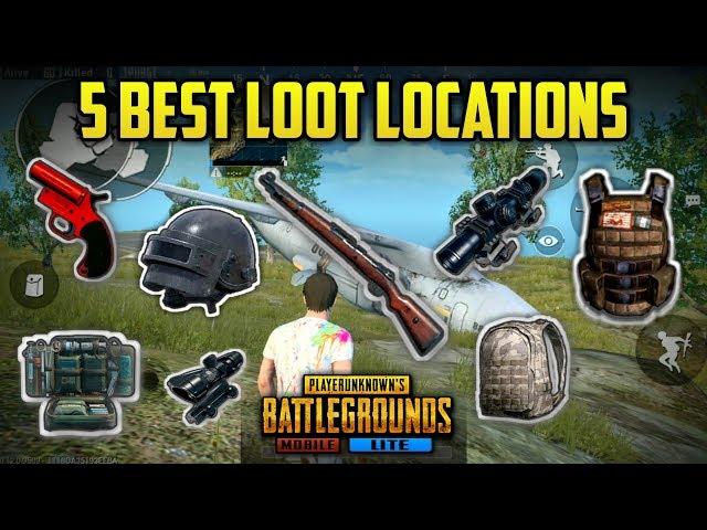 Best Secret High Loot Location in PUBG mobile Lite | Flare Gun Secret Location