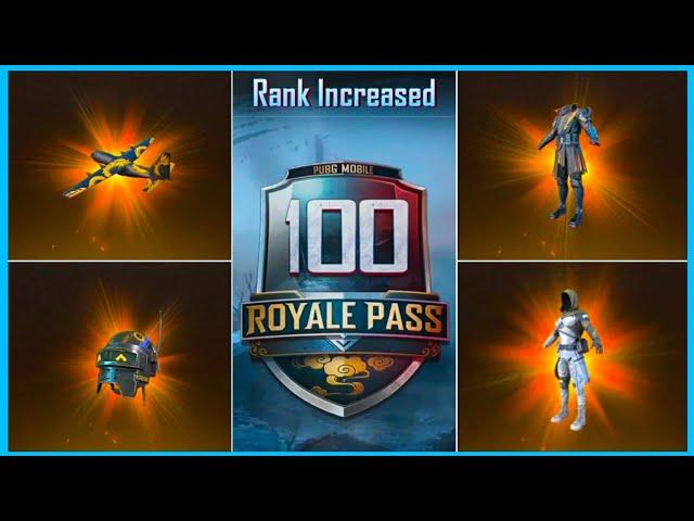 SEASON 9 ROYAL PASS : 8700 UC UPGRADE TO RP 100 RANK ( PUBG MOBILE )