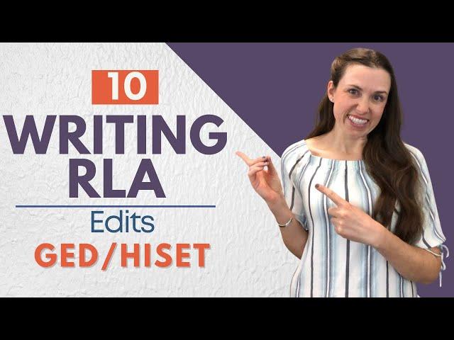 GED RLA / HiSET Writing - Editing Practice