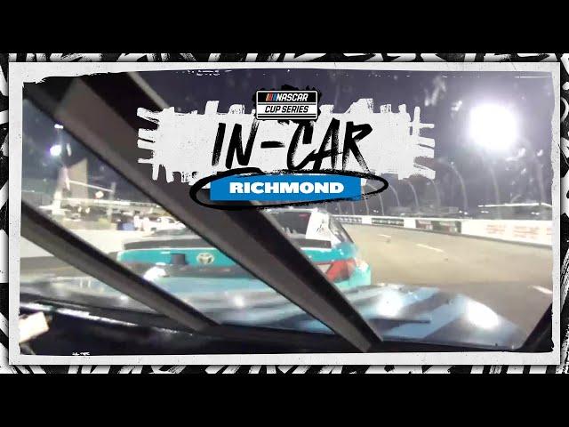 Truex vs. Larson vs. Hamlin in the closing laps | NASCAR In-car cameras