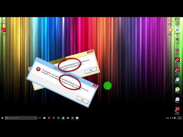 How To Fix  Missing Error [MSVCP100.dll] Windows 7, 8, 8.1, and 10