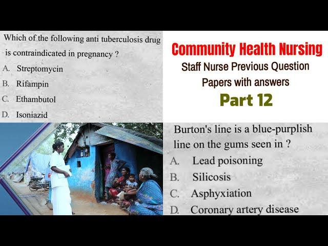 Staff nurse previous question papers with answers Part 12