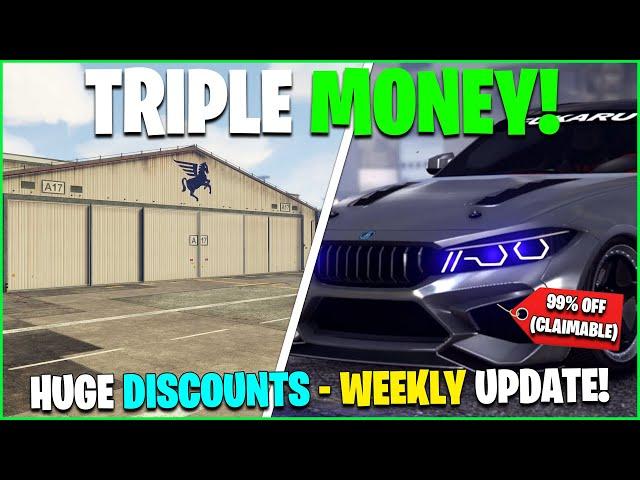 TRIPLE MONEY, DISCOUNTS, FREE CAR IN SALVAGE YARD & LIMITED TIME CARS - GTA ONLINE WEEKLY UPDATE!