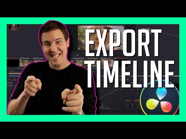 RESOLVE 17: How To Export & Share Timelines - The Easy Way!