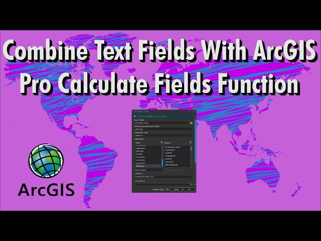 How to Add (Concatenate) Text Together in ArcGIS Pro Attribute Table| ArcGIS Pro