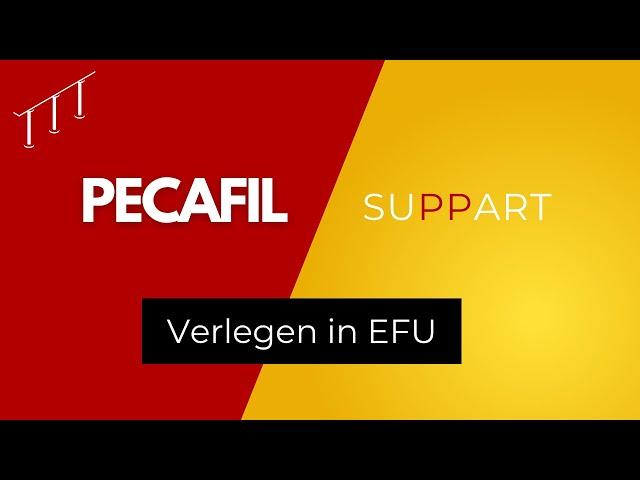 Pecafil verlegen an Einzelfundamenten