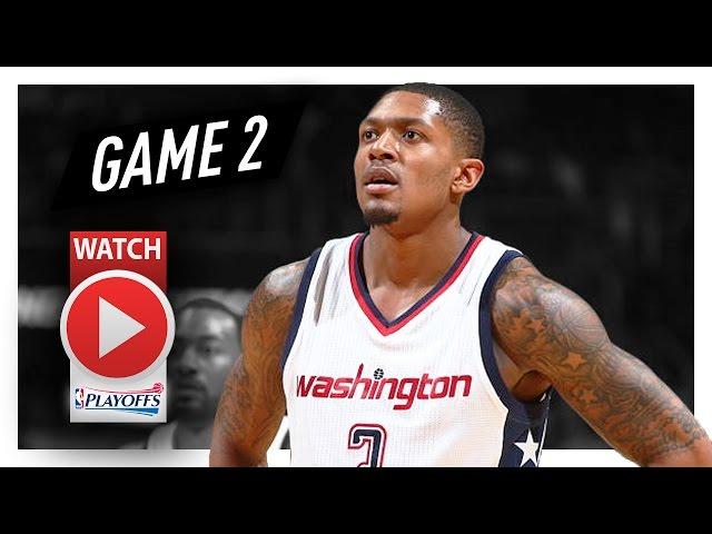 Bradley Beal Full Game 2 Highlights vs Hawks 2017 Playoffs - 31 Pts, CLUTCH!