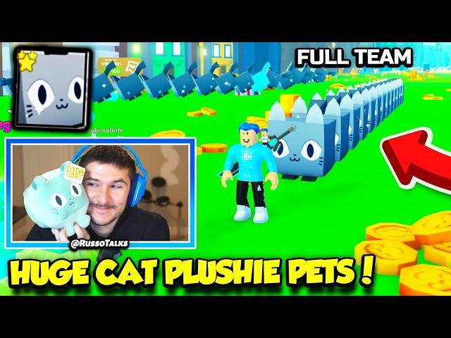 They Traded Me A FULL TEAM Of HUGE CAT PLUSHIE PETS In Pet Simulator X And IT'S SO OP!! (Roblox)