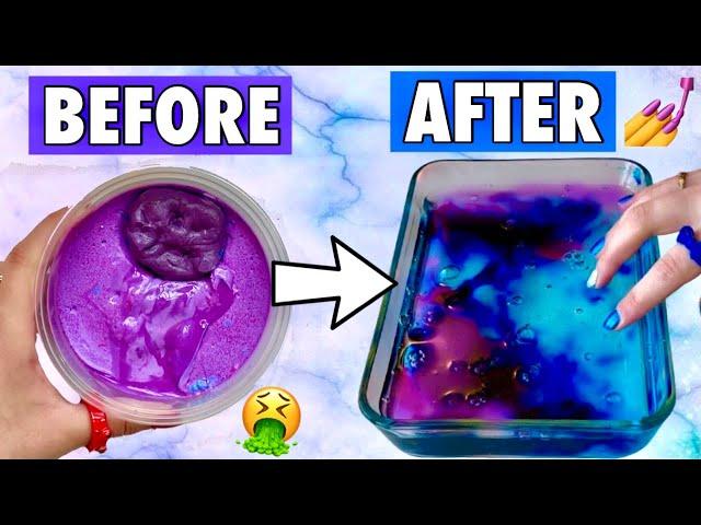 Fixing my OLDEST SLIMES!  *DIY Slime Makeover*