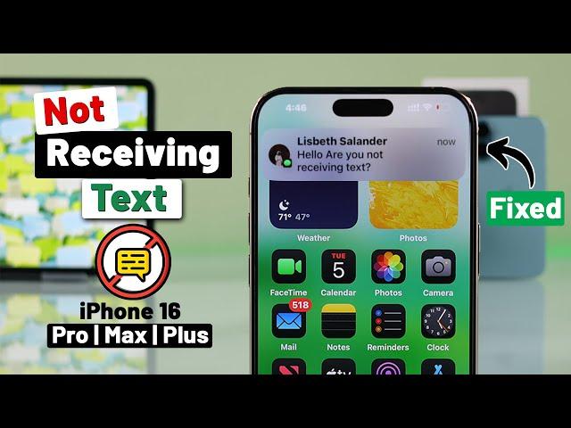 Fix- iPhone 16 Pro Max Not Receiving Text Messages!