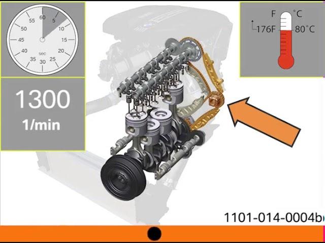 Bmw engine n47 n57 B47 timing chain nois