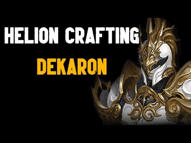 Ultimate Helion Crafting Guide for Dekaron - Armor and Weapons