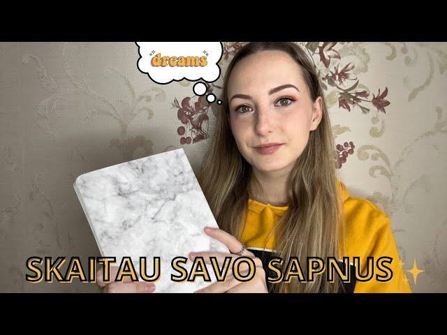 Skaitau savo sapnus  #sapnai #dailyvlog #istorijos