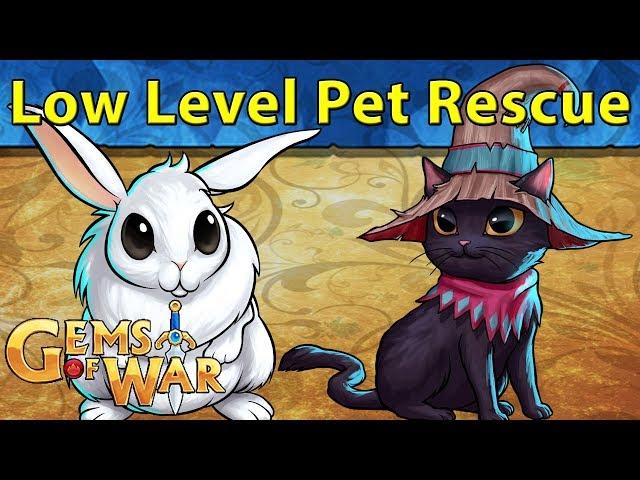 Gems of War: Low Level Pet Rescue Completion | Under Level 100