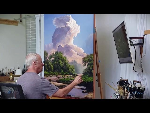 Landscape Oil Painting "Crescendo" [Cloudscape Demo]