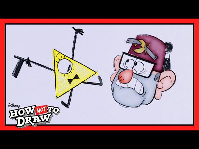 Gravity Falls Grunkle Stan Cartoon Comes to Life ️ | How NOT to Draw |  @disneychannel