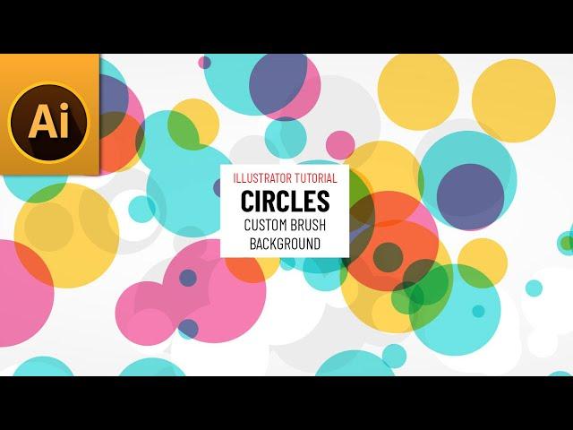 Adobe Illustrator Custom Brush | Abstract Circles Background