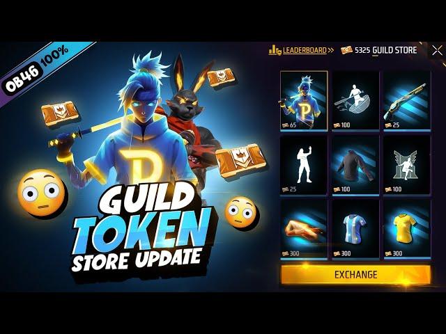 OB46 New Guild Token Exchange Store | New Event Free Fire Bangladesh Server | Free Fire New Event