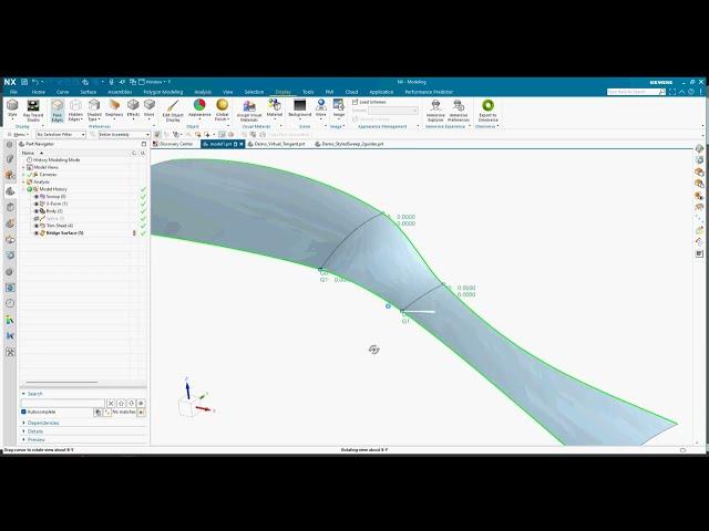 NX 2312 What's New in Design - Enhancements for surfacing commands