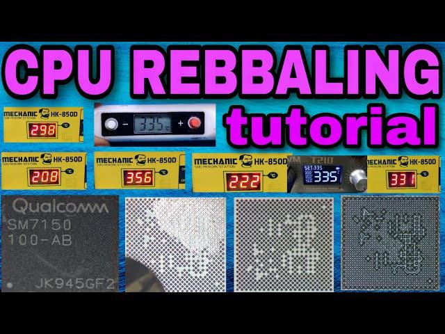 CPU Reballing tutorial | #CPUReballing