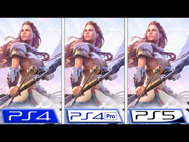 Horizon: Zero Dawn  | PS4 - PS4 Pro - PS5 | 60 FPS Patch Comparison & Framerate Test