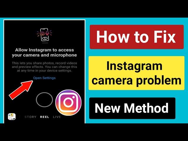 How to Fix Allow Instagram to access your camera and microphone problem.Instagram camera not working