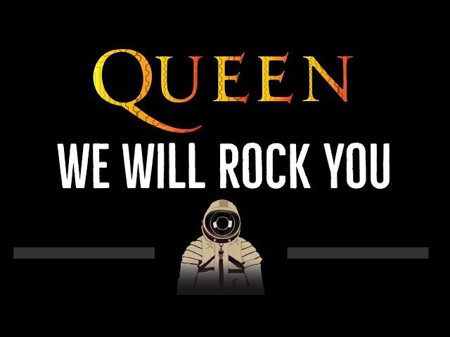 Queen • We Will Rock You (CC)  [Karaoke] [Instrumental Lyrics]
