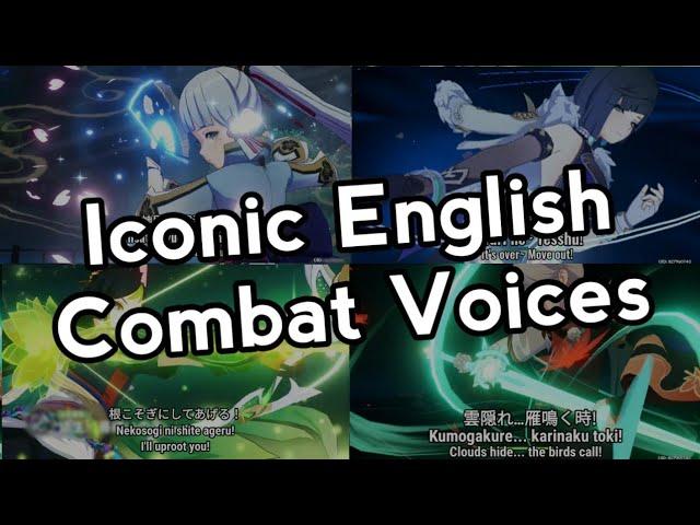 Genshin 5 Star Iconic English Combat Voicelines