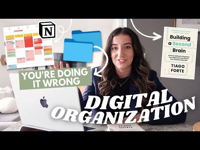 DIGITAL ORGANIZATION TIPS | the BEST way to sort files, custom google calendar & wallpaper ideas