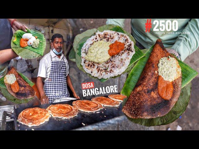 40Rs/- Only Highest Selling Onion Dosa in Bangalore | 2500 Dosa Sell Everyday | Street Food India